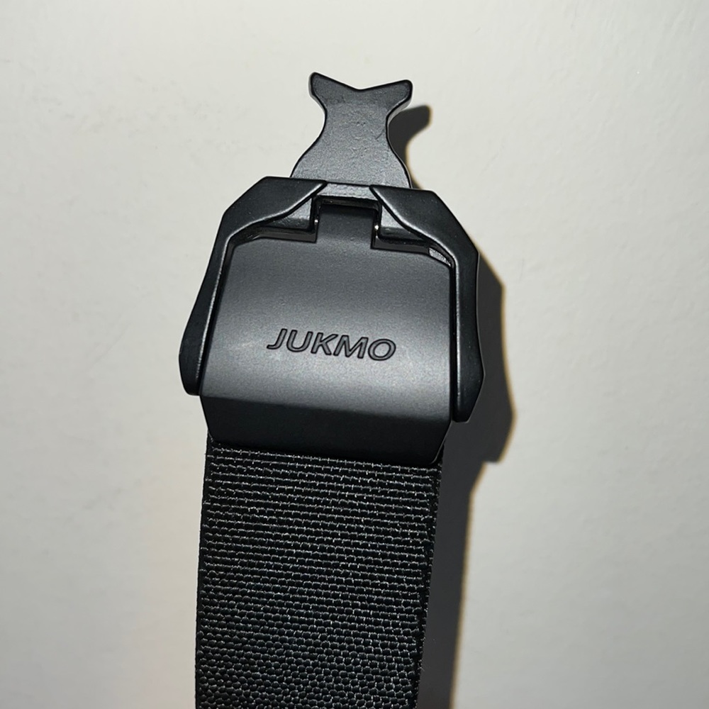 Jukmo Men’s Adjustable Black Tactical Belt